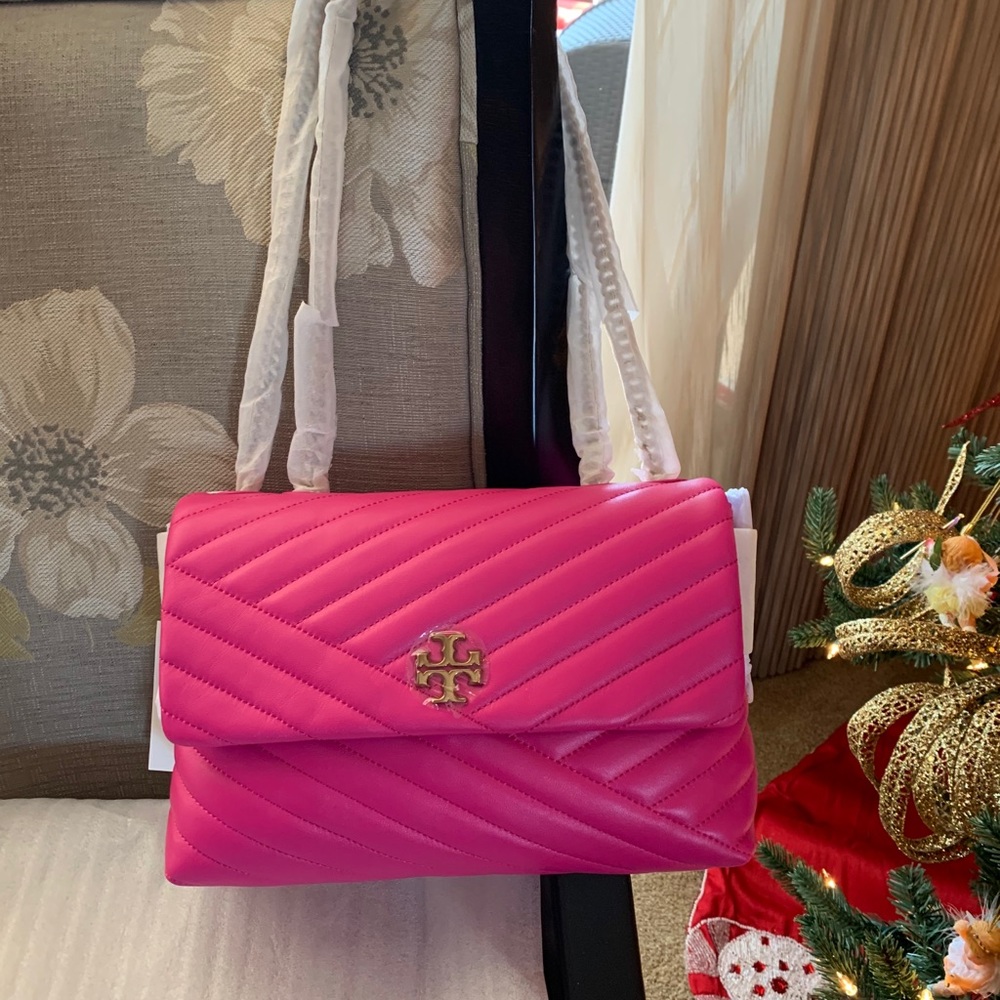 COPY - Tory Burch Kira Chevron Crazy Pink Handbag